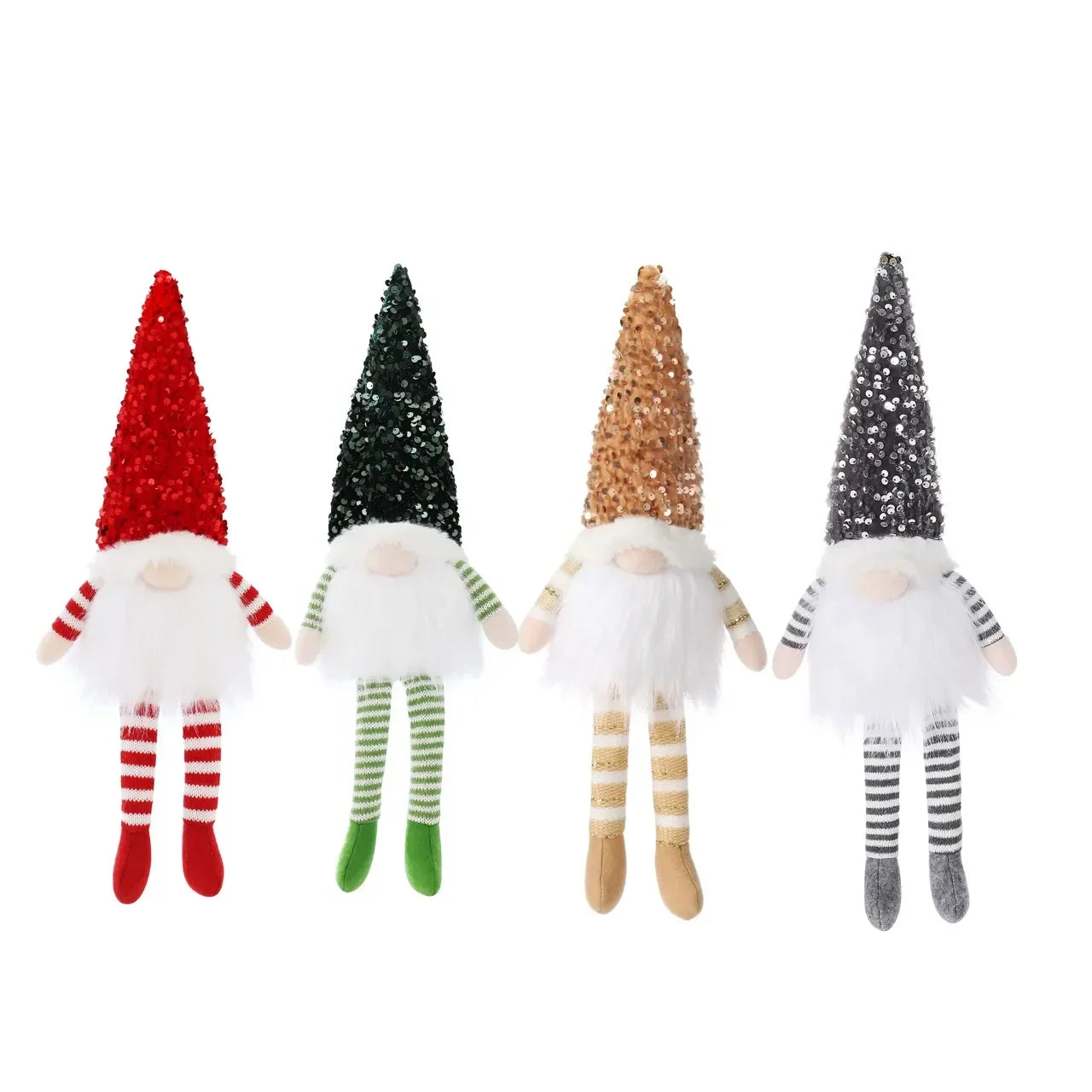 "1-4pcs LED Knitted Gnome Christmas Dolls – Festive Elf Night Light Decorations for Home & Holiday Gifts 2024-2025!"