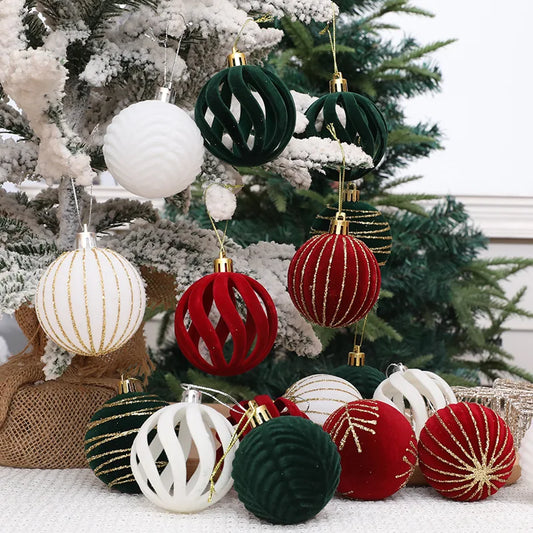 "2026-Piece Christmas Tree Ball Ornament Set – High-Quality Hanging Decorations for a Festive & Elegant Xmas Tree!"